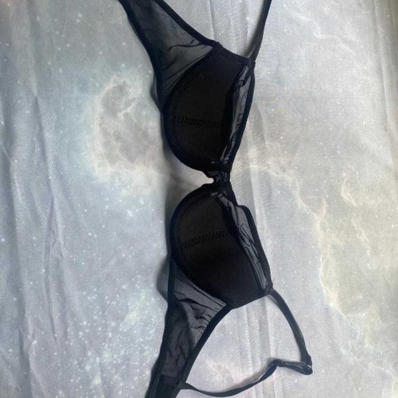 Maison Close Faux Leather/Fishnet Bra - Picture 4 of 4